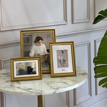 골드 원목 액자 프레임 2절 4절 8절 4060 대형 웨딩 작품 액자틀, 1.골드로사1922