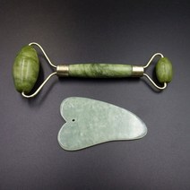 팔자주름리프팅 처진얼굴리프팅 미간주름 이영애괄사 얼굴주름리프팅 마사지기2개/대 자연 돌 마사지 롤, 01 2pcs Set
