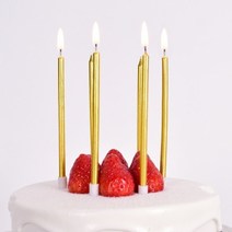 제이벌룬 생일초, 메탈릭캔들 6입 골드