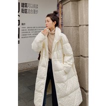 여성누빔야상 보세 후드집업 겨울야상 구스 경량 패딩