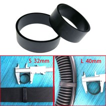 웨이트 프리다이빙 스쿠버 벨트 넥 납 구슬 테크 다이빙 고무 백플레이트 하네스 웨빙 키퍼 루프 스노클 리테이너, 직경 32mm 10개