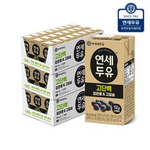 연세두유 고단백 검은콩 & 고칼슘 두유, 190ml, 72개
