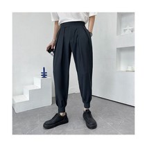 의류 남성 여름 캐주얼 바지/남성 슬림 피트 Fahion Haroun 키 큰 허리 바지 S~3XL