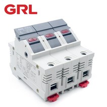 퓨즈 GRL 3P AC RT8-63-3P 퓨즈 홀더베이스 퓨즈 박스 Fast Blow 세라믹 RO6 DIN 레일 Moun 4x5MM 500V, 02 RT8X-63-3P_08 50A