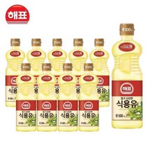 해표 콩기름 식용유 900ml, 10개