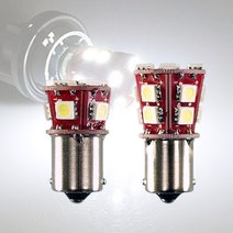 제네시스EQ900-승용차 LED 브레이크등 깜빡이등 9발/14발 화이트LED-국내산, 싱글 레드, 12V 국산(9발)