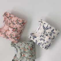 꽃무늬 날라리 여아 봄 가을 내의 실내복 돌 아기 유아 키즈 여자아이 내복 XS-XL