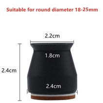 원목식탁다리 가구다리 책상다리 펠트 가구가있는 실리콘 테이블 의자 모자 흠집에서 나무, 24개, 블랙-s