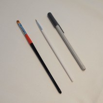 마카쥬 기본 준비 set 1.(세필1ae /단아미948평붓 2호 1ae/모나미 은색빅볼1mm 1ae)