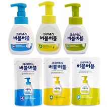 [미르]크리넥스 마이크로버블 버블버블 핸드워시 미세먼제까지 깨끗하게 손세정제 클린파우더 레몬허브 힐, 크리넥스 버블버블핸드워시 본품250ml 힐링그린