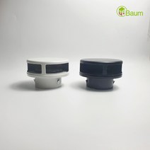 국산 평평한 방풍형 후드캡 200파이 250파이, 블랙