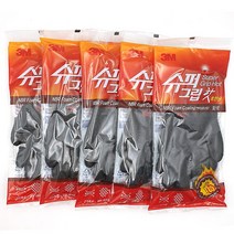 3M 겨울 혹한기 기모장갑 슈퍼그립 핫, L, 5개