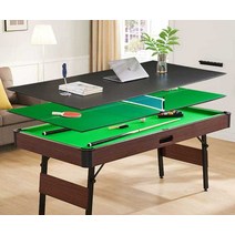 미니당구대 탁구대 접이식 가족 보드 놀이, 1.4m 3-in-1(접이식 불가)