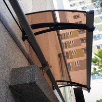 550X9400 자판기부스 주택비가림 데크지붕 복층렉산 테라스인테리어 그늘막 출입구비가림, 투명, 블랙, 실버