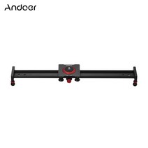 Andoer 50 센치 메터 / 20 인치 알루미늄 합금 카메라 트랙 슬라이더 비디오 안정제 레일 DSLR 카메라 캠코더 DV 필름 사진 최대 11Lbs, 50cm, 1개