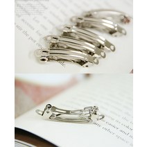 헤어핀부자재 머리핀재료 헤어악세사리 만들기 N4 4cm자동핀대 5개