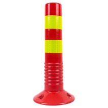 주차 차선봉 차선 규제봉 주차금지봉 도로 안전봉, 75cm 1.1KG 파란색 + 흰색