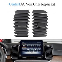센터 대시보드 AC 송풍구 벤트 그릴 블레이드 슬라이더 클립 키트 벤츠 W166 W292 M ML350 GL450 GLE gls, 06  Left and Right