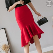 브엘세바 여성 인어라인 롱 스커트