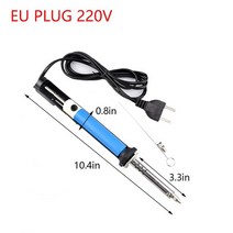 DESOLDERING SOLDER SUCKER 납땜 흡입 펌프 주석 공급-진공 40W 전력 용접 공구 110V/220V 전기 이중 용도, EU