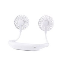 실링팬 조명 우드 거실 천장팬 1Pcs Draagbare 팬 손 무료 Nekband Usb Oplaadbare 1200mA 배터리 작동 듀얼 바람 Hoofd 3 속도 Verste, [02] B