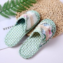 BOFO 이중바닥 더블쿠션 퀼트 거실 슬리퍼 실내화 이중바닥, 더블-11 초록정원