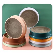 고양이스크래쳐 본품+리필 대형 특대형 원형 리필 캣모나이트 냥모나이트, 스카이