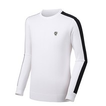 엘르골프 봄 남성 베이직 라운드넥 니트