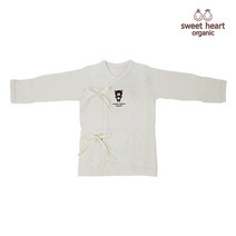 스윗하트오가닉 신생아용 오가닉 브라운곰 배냇저고리