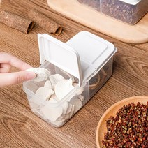 LOVFIR 주방 더블 양념통 밀폐 정리함 세트, 2개