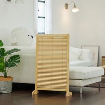 까사라움 원목 블라인드 파티션 1000 1단, 내추럴