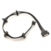 15Pin SATA 전원 공급 장치 분배기 케이블 하드 드라이브 1 Male to 5 Female 연장 코드 DIY PC 서버 용, black