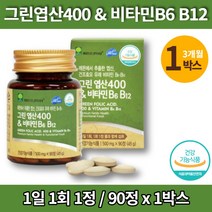 임산부 수유부 가임기 여자 남자 임신 전 준비 초기 부부 그린 엽산 영양제 비타민 b6 b12, 1박스
