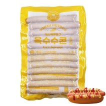 도나우 옥수수콘소시지 1.5kg (60g x 25개) 핫도그 소세지 대용량, 60g, 1봉
