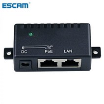 POE 확장기 ESCAMIP 카메라용 파워 분배기 1000Mbps 5V 12V 24V 48V1A 인젝터 어댑터 모듈 감시 액세서리, 하얀