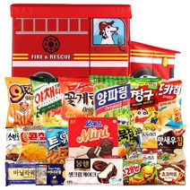 소방차 간식박스 프리미엄 과자세트 19p, 19종, 1세트
