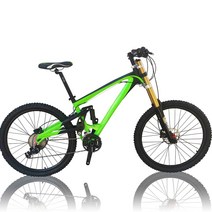 사이클산악로드자전거 가까운곳 다이어트 Kalosse 20110 배럴 샤프트 풀 서스펜션, 26x17, 24, 노랑