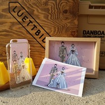 일러스트초상화 커플 반려견 가족 그림선물 셀프청첩장 퇴직 효도선물 액자 핸드폰케이스, 터프케이스