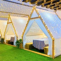 삼각 방갈로 캐노피 오두막 펜션 낚시터 야외 하우스, 2.5X2m 룸타입(화이트), 2.5X2m 룸타입(화이트)(마루없음)