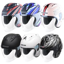 그래픽 추가 코모 MRC 668 오토바이 헬멧 가벼운 오픈페이스 헬멧, 668 MATT GRAY