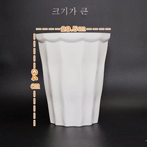 ZZJJC 플라스틱 화분 원형 특대 사이즈 두꺼운 인테리어 베란다 화분 과일나무 화분, 화이트 트레이 없음, 라지 1개