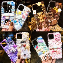 아이폰 12 미니 pro max 11 프로 맥스 생크림 파츠 캐릭터 데코덴 레진 투명 케이스 만들기 diy