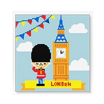 DIY 보석십자수 런던 20x20, 쿠팡 단품