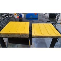 [ 2장 ] 시각장애인용 점자블럭 [ 고강도 세라믹 콘크리트 ] 긴급보수 안전용품 With보도블럭 벽도 브로크 콘크리트 인테리어, 일반형, 선형 [ 유도표시 ], 두께 30mm [ 3장 ]