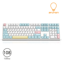 아콘 NCK88 108키 염료승화 TypeC 마시멜로우 무접점 풀배열 키보드 (45g)