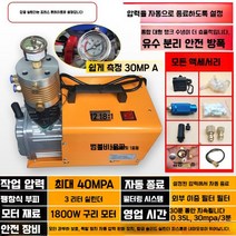 산소통충전기 수냉식 고압 공기 펌프 산소 주입 충전, 합금대형실린더(자동차단)