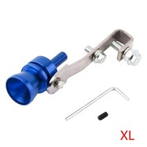 머플러 튜닝 배기 커스텀 유니버설 사운드 시뮬레이터 자동차 터보 사운드 휘슬 smlxl, 블루 xl