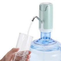 충전식 자동 생수 디스펜서 식수 미니 펌프 휴대용 캠핑 가정용 주방 사무실 대용량 생수통, 핑크