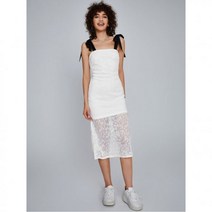 봄 여름 신상원피스 SHEIN Unity 뷔스티 어깨에 매듭을 짓다 레이스291588