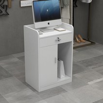 인포메이션 미용실 업소용 안내데스크 카페 계산대, 블랙 싱글 드로우 60x40x92cm